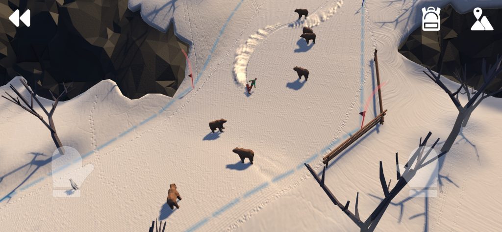 Grand Mountain Adventure é um jogo de aventura sobre um esquiador.