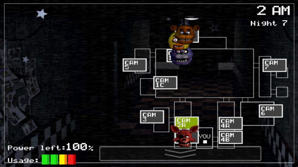 Gameplay of the mobile version of Five Nights at Freddy's