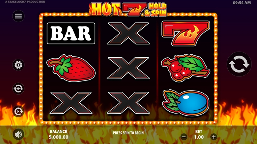 Jeu Hot 7 Hold & Spin